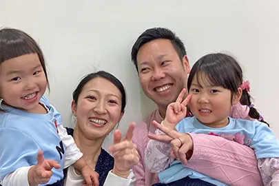 ちはなさん、おりさんの保護者さまのインタビュー