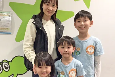 ふみかさん、あきふみさん、はるふみさんの保護者さまのインタビュー